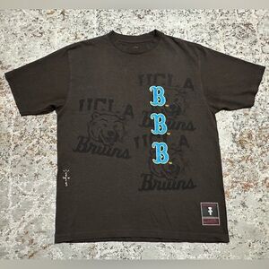 Travis Scott x Mitchell & Ness UCLA Bruins Seal T-Shirt size Large brown Rare
